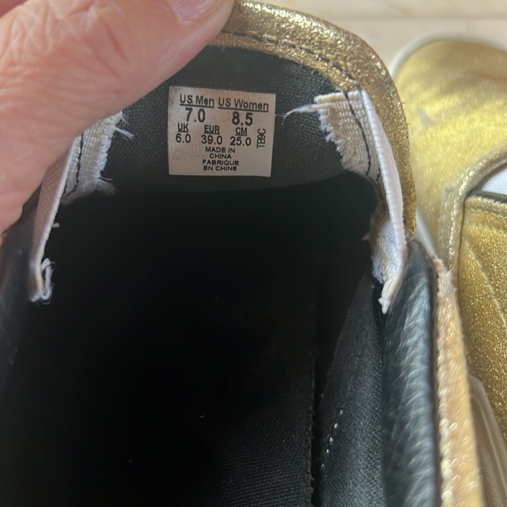 Gold Vans - Picture 3 of 5